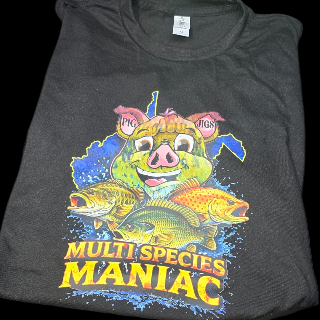 PIG JIGS MULTI SPECIES MANIAC TSHIRT