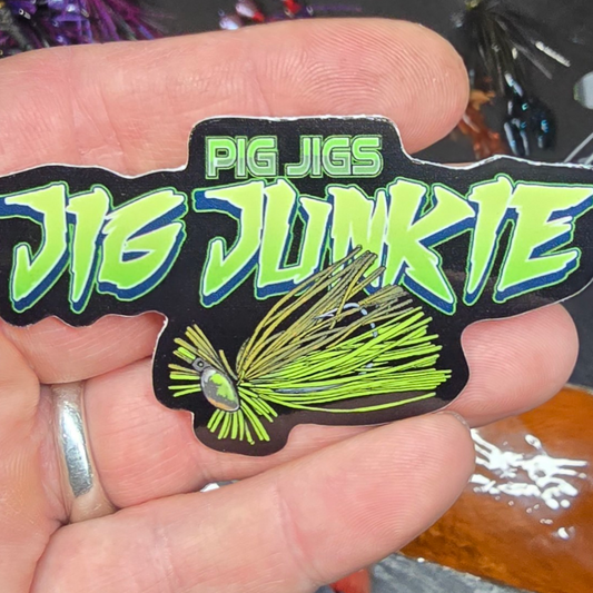 PIG JIGS JIG JUNKIE STICKERS