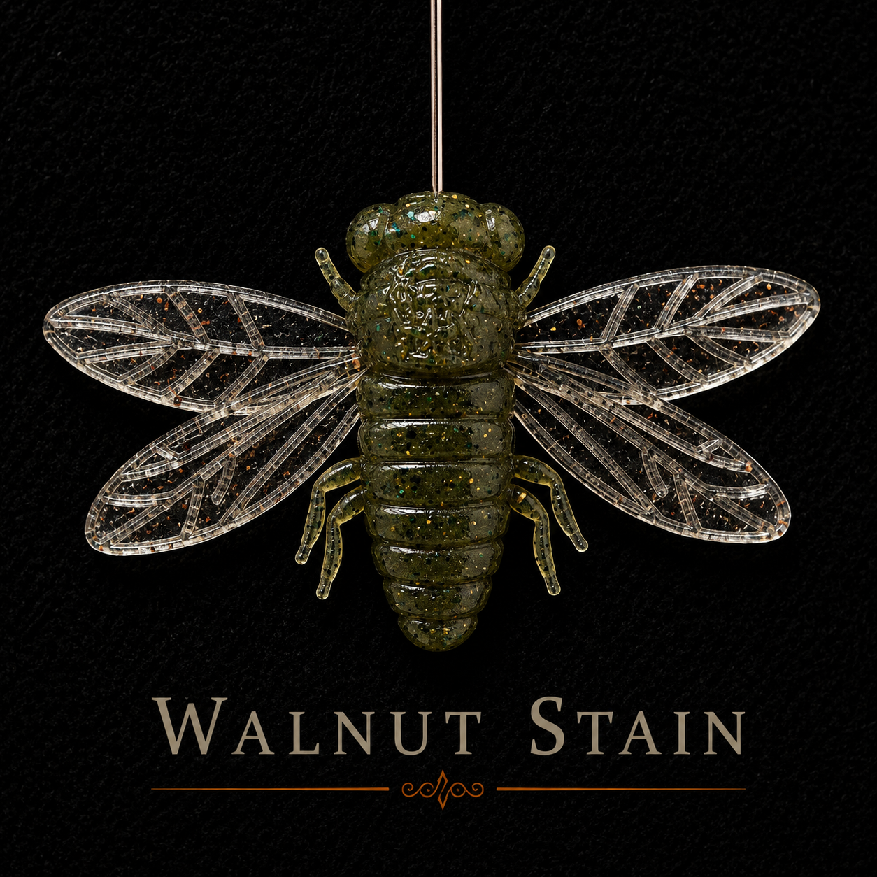 The Jarfly 1.5"x 2" |  1/8 oz | Floating Cicada | 3 Per Pack