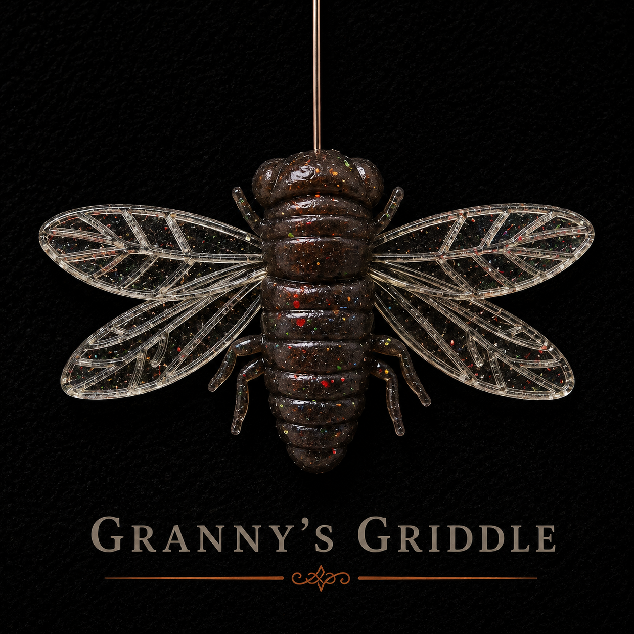The Jarfly 1.5"x 2" |  1/8 oz | Floating Cicada | 3 Per Pack
