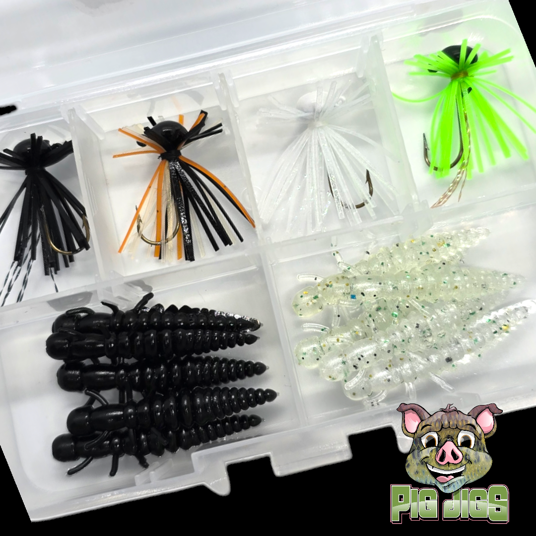 PIG JIGS AND BLACK DIAMOND HELLGY BOX